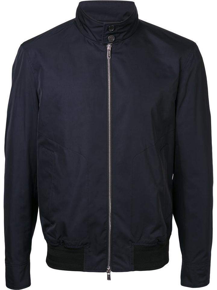 Cerruti 1881 - Zipped Bomber Jacket - Men - Polyester - 50, Black, Polyester