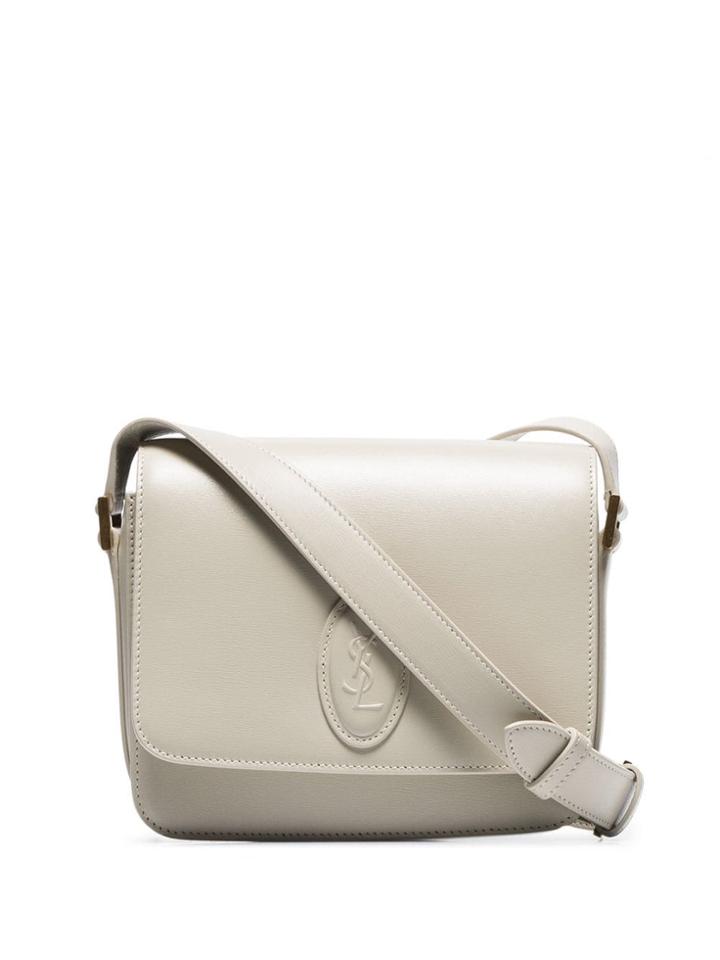 Saint Laurent White Besace Small Leather Bag - Neutrals