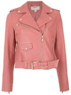 Michael Michael Kors Off-centre Zipped Jacket - Pink
