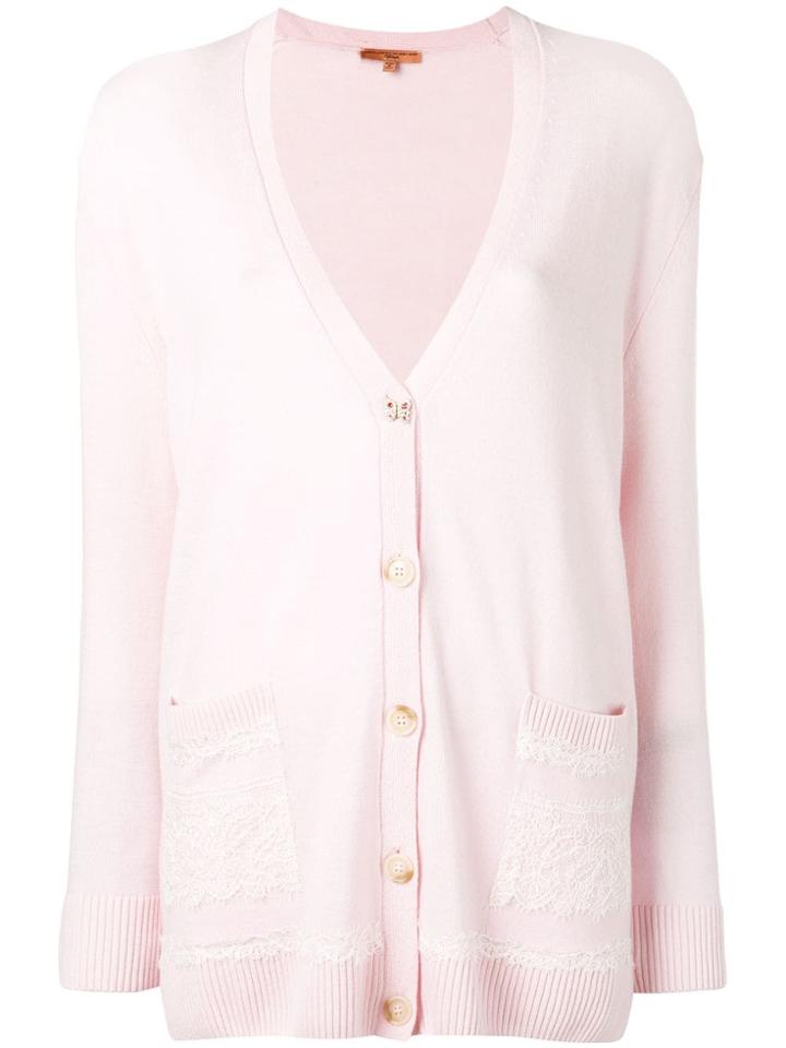 Ermanno Scervino Deep V-neck Cardigan - Pink