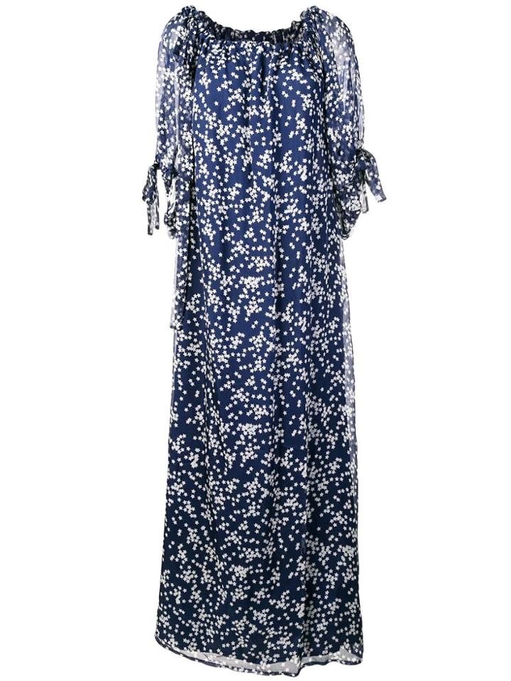 P.a.r.o.s.h. Star Print Maxi Dress - Blue