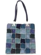 Jamin Puech Patchwork Denim Squares Big Tote