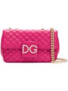 Dolce & Gabbana Dg Millennials Quilted Shoulder Bag - Pink & Purple