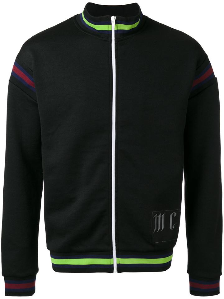 Mcq Alexander Mcqueen Zipped Sweatshirt, Men's, Size: Small, Black, Cotton/polyester