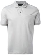 Prada Polo Shirt, Men's, Size: Medium, Grey, Cotton/elastolefin