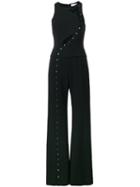 Mugler Studded Jumpsuit, Women's, Size: 34, Black, Polyester/acetate