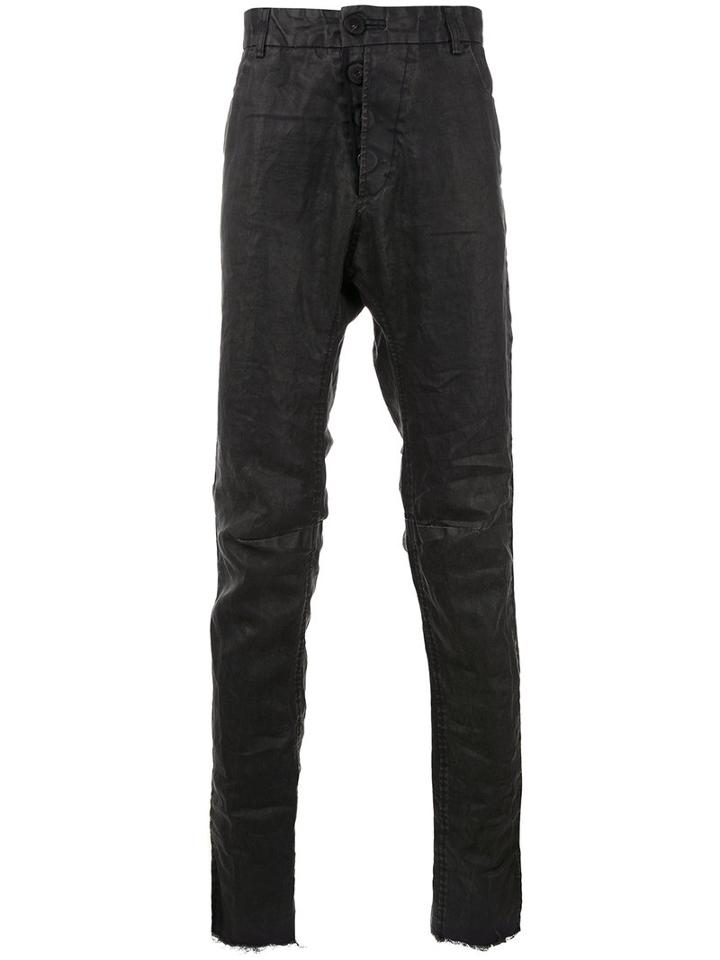 Cedric Jacquemyn - Drop-crotch Skinny Jeans - Men - Cotton/ramie/polyester - 50, Black, Cotton/ramie/polyester