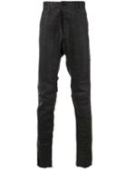 Cedric Jacquemyn - Drop-crotch Skinny Jeans - Men - Cotton/ramie/polyester - 50, Black, Cotton/ramie/polyester