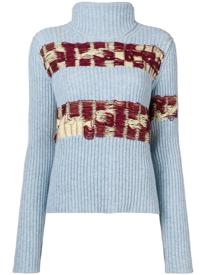 Calvin Klein 205w39nyc Open Knit Sweater - Blue