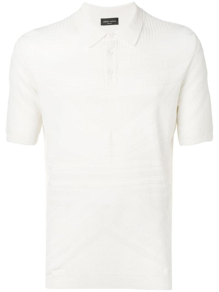 Roberto Collina Textured Polo Shirt - Neutrals