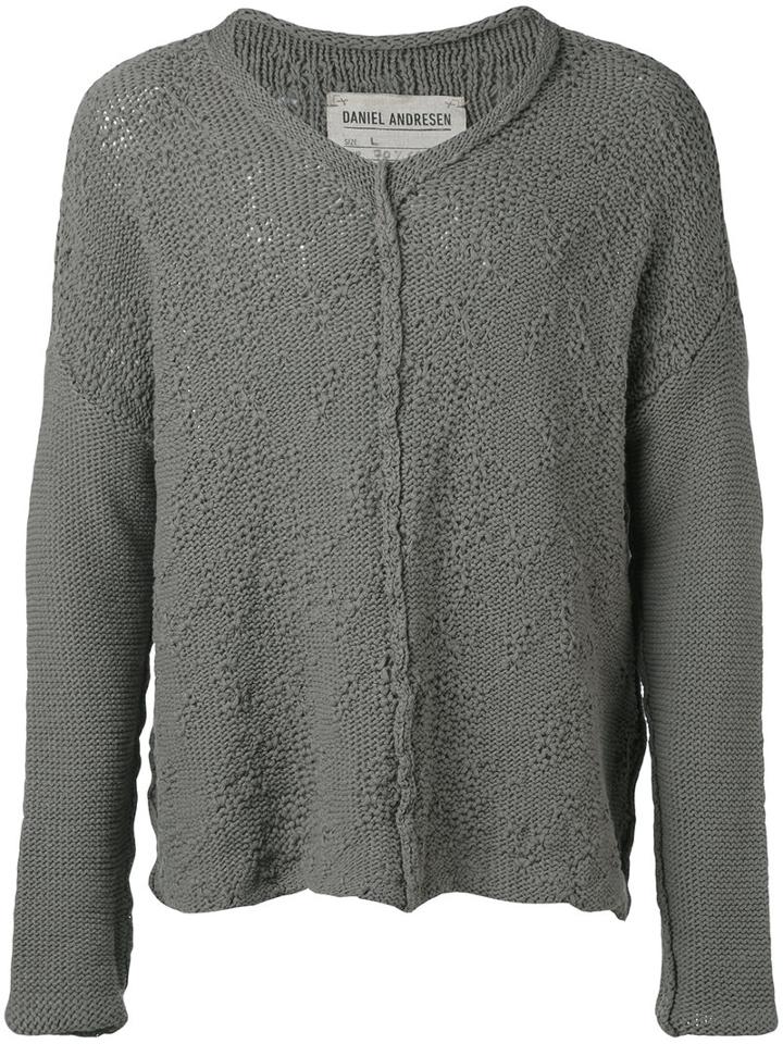 Daniel Andresen - Kahlo Sweater - Men - Cotton/linen/flax - Xl, Grey, Cotton/linen/flax
