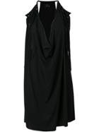 Lost & Found Ria Dunn Fringed Draped Top - Black