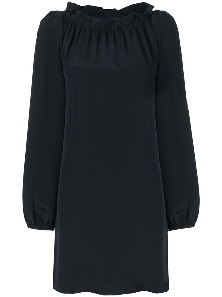 Goat - Purdy Tunic Dress - Women - Silk/polyester - 14, Blue, Silk/polyester