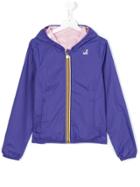 K Way Kids Reversible Jacket - Pink & Purple