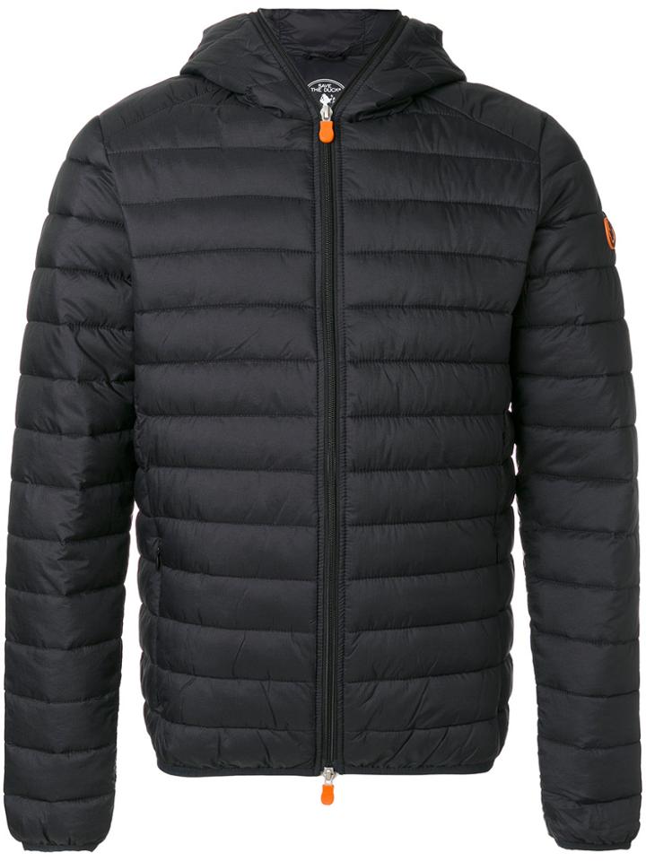 Save The Duck Padded Hooded Jacket - Black