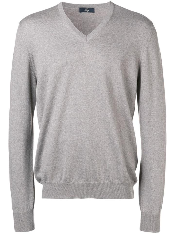 Fay V-neck Sweater - Nude & Neutrals
