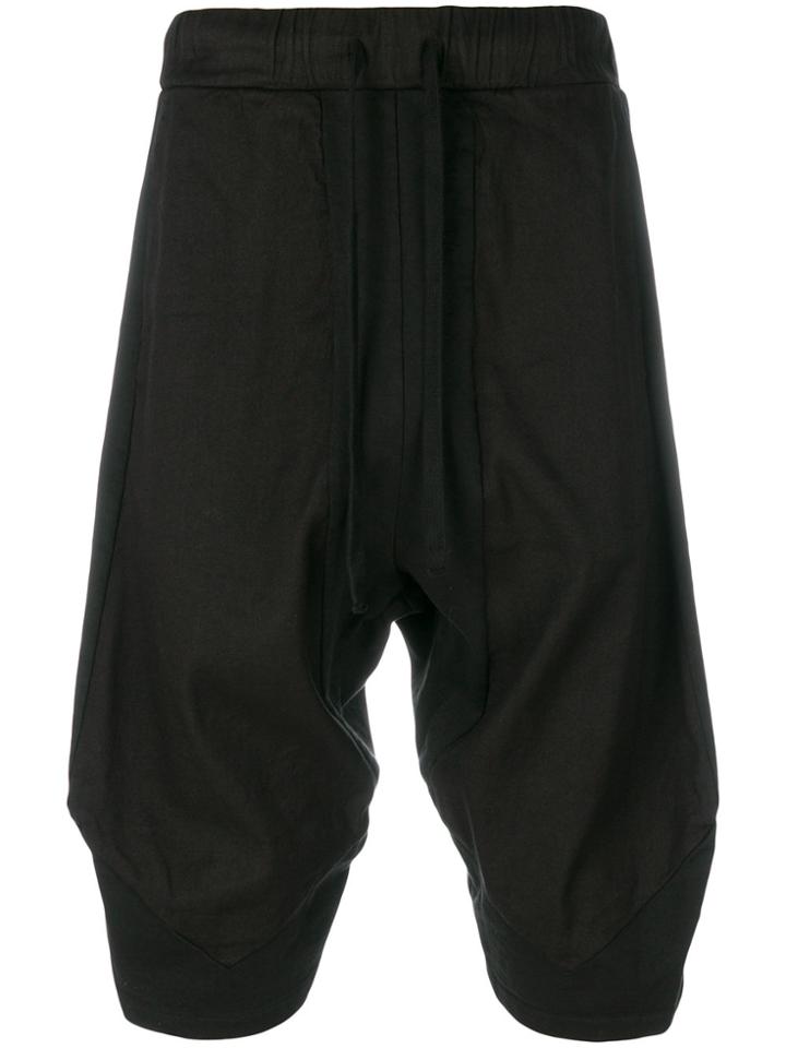 Andrea Ya'aqov Dropped Crotch Shorts - Black