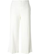Vince Pleated Wide Leg Cropped Trousers