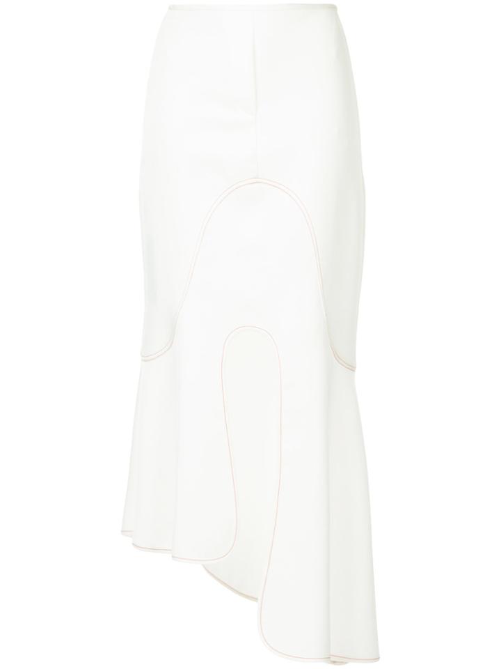 Ellery Orbit Asymmetrical Skirt - White