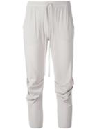 Lost & Found Ria Dunn Cropped Track Pants, Women's, Size: Xs, Grey, Polyamide/spandex/elastane
