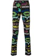 Gucci Metal Logo Printed Jeans - Black