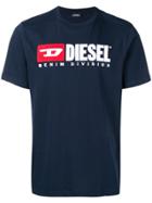 Diesel T-shirt With Diesel 90's Logo - Blue