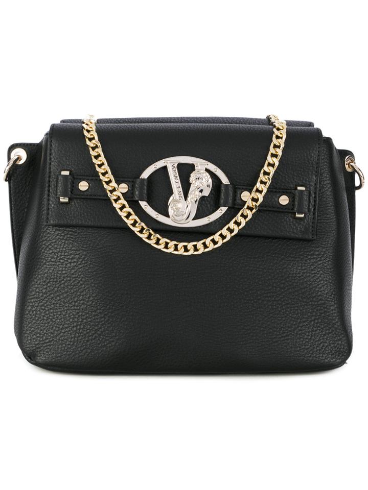 Versace Jeans Logo Detail Handbag - Black