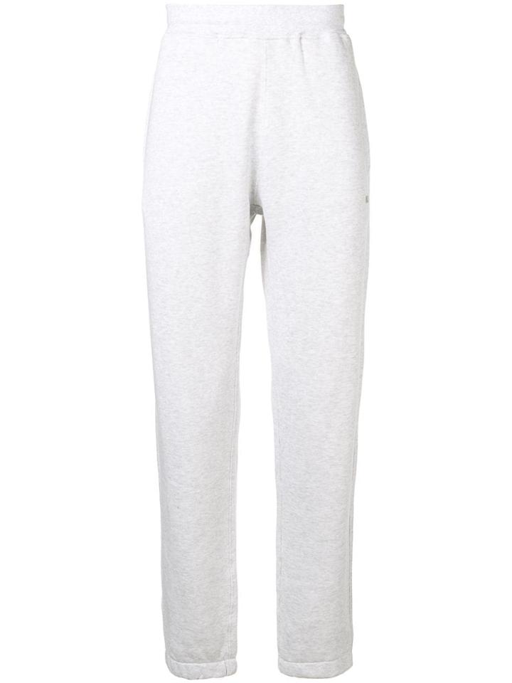 Msgm Printed Logo Track Pants - Grey