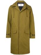 Ami Alexandre Mattiussi Hooded Mac Coat - Green