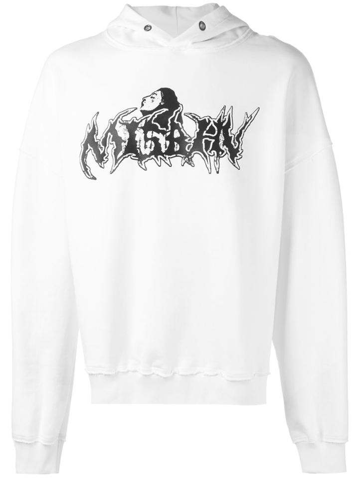 Misbhv - Logo Printed Hooded Sweatshirt - Men - Cotton/polyamide - Xl, White, Cotton/polyamide