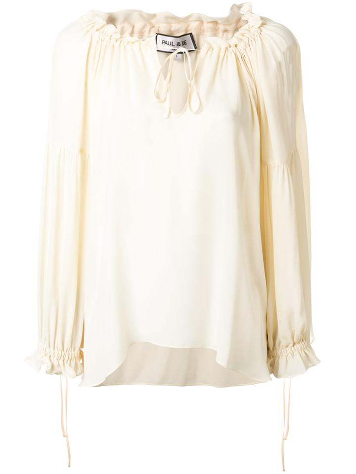 Paul & Joe Puff Sleeve Blouse - Nude & Neutrals