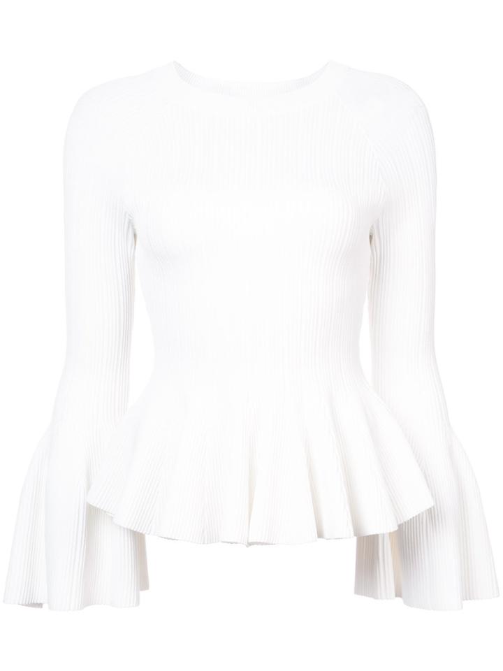 Jonathan Simkhai Bell Sleeve Blouse - White