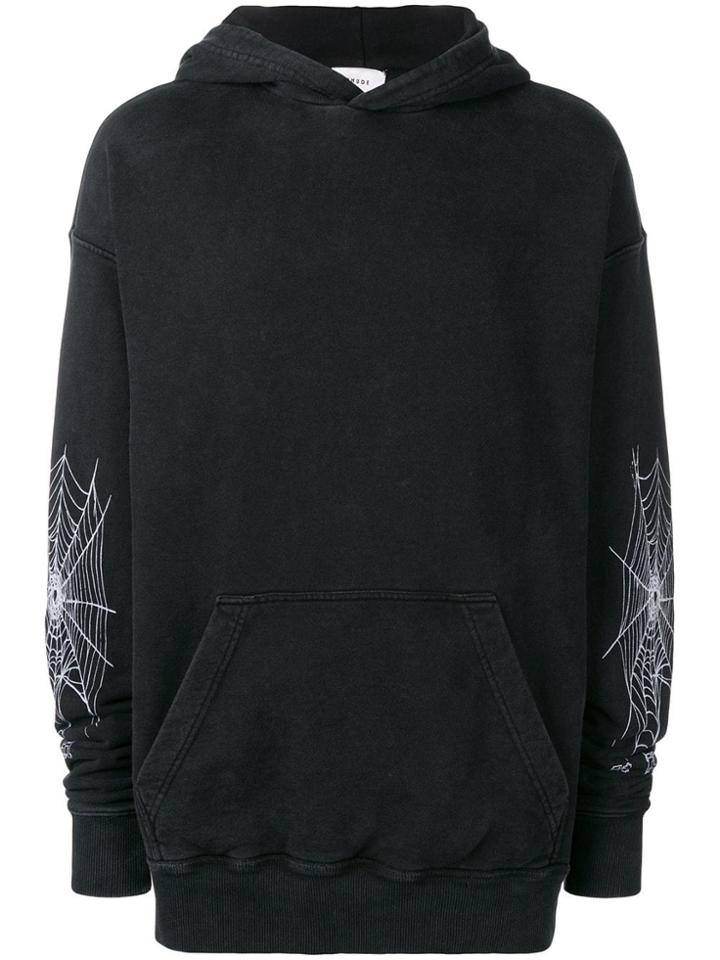 Rhude Spider Web Hoodie - Black