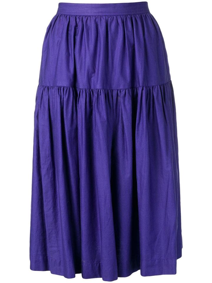 Yves Saint Laurent Vintage 1980's Gypsy Skirt - Purple