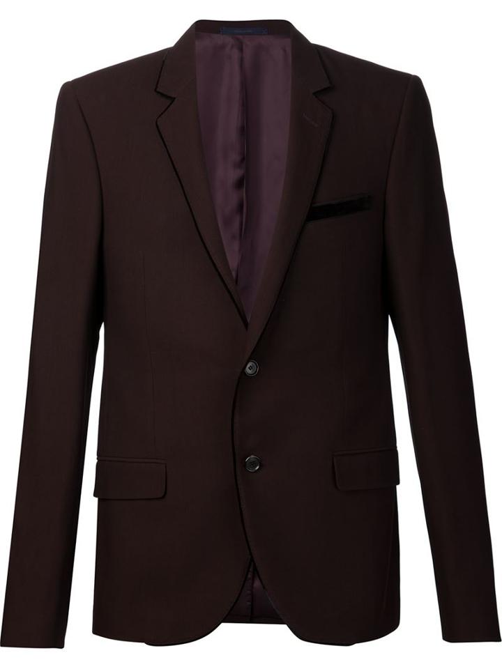 Lanvin Contrast Velvet Trim Blazer