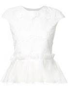 Huishan Zhang - Marcelle Top - Women - Cotton - 12, White, Cotton