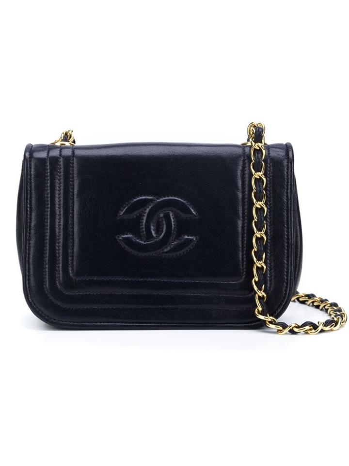 Chanel Vintage Logo Tri-border Mini Bag