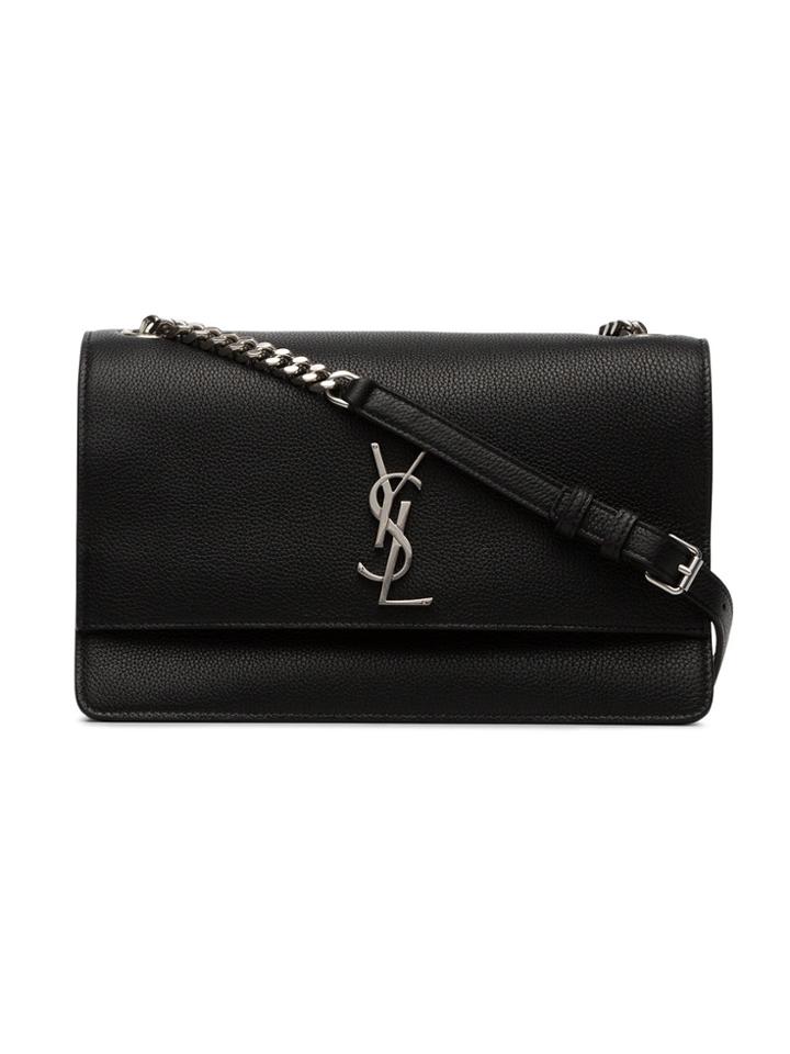 Saint Laurent Black Sunset Medium Leather Crossbody Bag