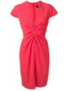 Paule Ka Knot Detail Dress - Pink