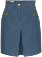 Gucci Horsebit Detail Denim Shorts - Blue