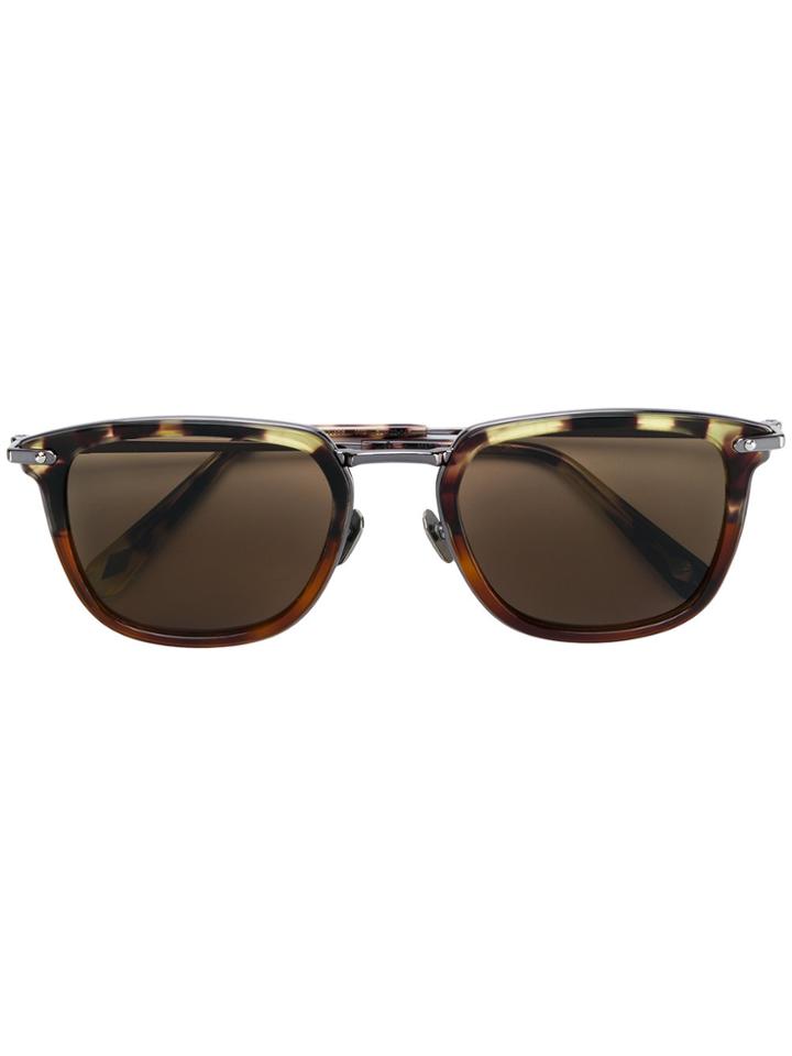 Brioni Rectangular Shaped Glasses - Brown