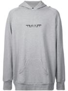 Baja East Front Stamp Hoodie - Grey