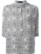 Piazza Sempione Printed Three-quarter Sleeve Shirt