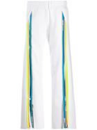 Plein Sport Logo Bands Track Pants - White