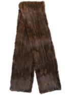 Liska Liska Scarf Mahagony Furs & Skins->mink Fur - Brown