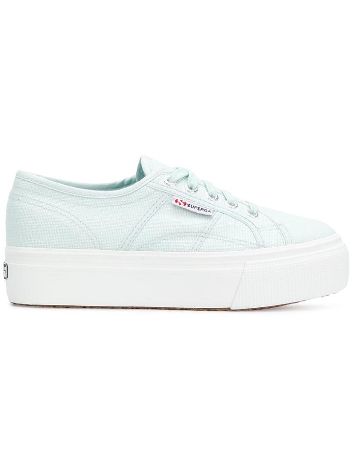 Superga Platform Low Top Sneakers - Blue