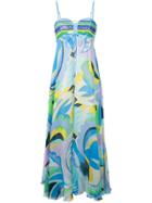 Emilio Pucci Acapulco Print Sequin-embroidered Cami Top - Blue