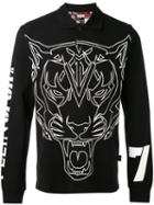 Plein Sport - Tiger Print Sweatshirt - Men - Cotton - L, Black