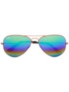 Ray-ban - Rainbow Ii Sunglasses - Unisex - Metal - 58, Grey, Metal