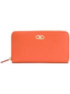 Salvatore Ferragamo Gancini Zipped Wallet - Yellow & Orange